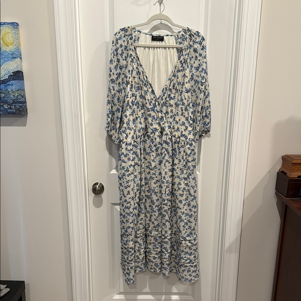 Lane Bryant Blue and Yellow Dress